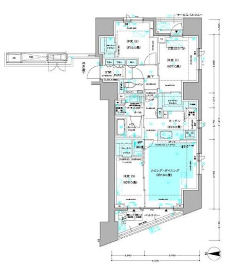 ディームス方南町 805 間取り図