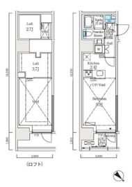 クロスレジデンス大崎 304 間取り図