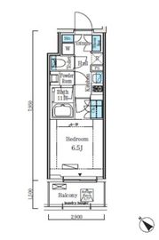 クロスレジデンス大崎 502 間取り図