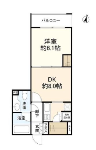 ファミール日本橋グランスイートプラザ 8階 間取り図