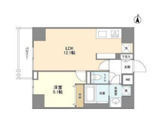 オーキッドレジデンス両国 301 間取り図