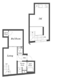 エクサム中目黒3 101 間取り図