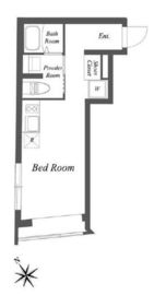 エクサム中目黒3 304 間取り図