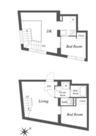 エクサム中目黒3 102 間取り図