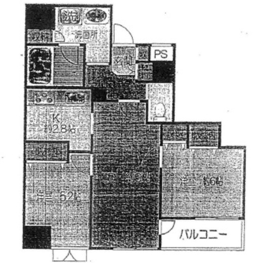 グランシティ日本橋ラフィーネ 12階 間取り図