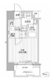 コスモグランス南品川 301 間取り図