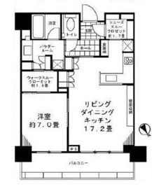 グローバルフロントタワー 33階 間取り図