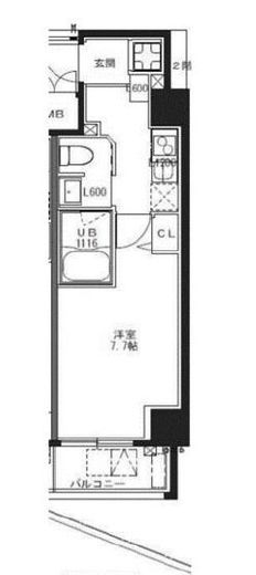 S-RESIDENCE池袋Norte (エスレジデンス池袋ノルテ) 1003 間取り図