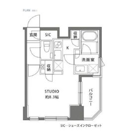 リストレジデンス蔵前 2階 間取り図