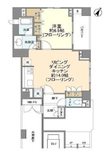 パークハウス渋谷山手 2階 間取り図