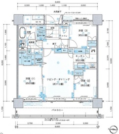 パークタワー東雲 36階 間取り図