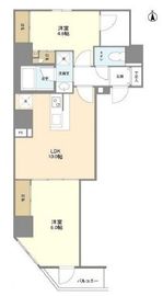 シェフルール新御徒町1 502 間取り図