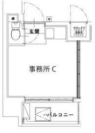 デコズキャッスル赤坂 3C 間取り図