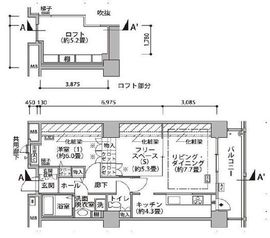 東雲キャナルコートCODAN 18-1403 間取り図