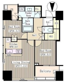 パークタワー錦糸町 3階 間取り図