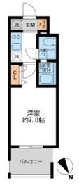 アーデン門前仲町 208 間取り図