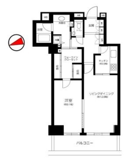 パークコート麻布鳥居坂 5階 間取り図