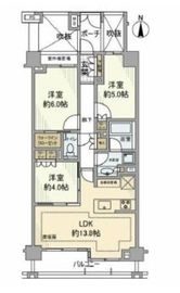 オープンレジデンシア目白御留山 2階 間取り図