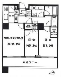 パークコート麻布十番ザタワー 21階 間取り図