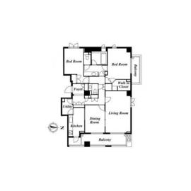 パークハウス西麻布 2階 間取り図