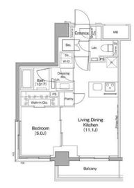 ザ・パークハビオ住吉 710 間取り図