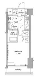 ザ・パークハビオ住吉 408 間取り図