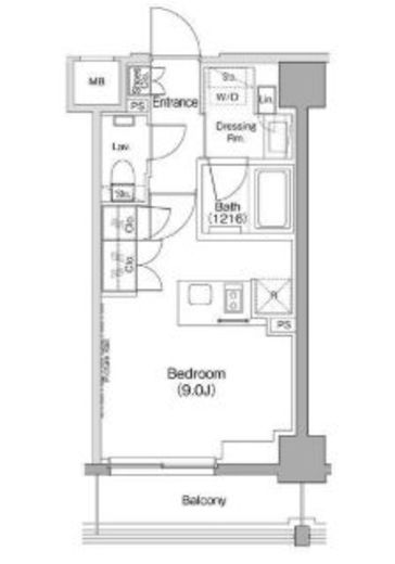 ザ・パークハビオ住吉 304 間取り図