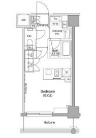 ザ・パークハビオ住吉 504 間取り図