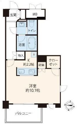 アゼリアテラス新宿 2階 間取り図