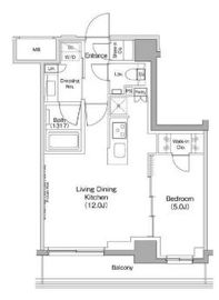 ザ・パークハビオ住吉 409 間取り図