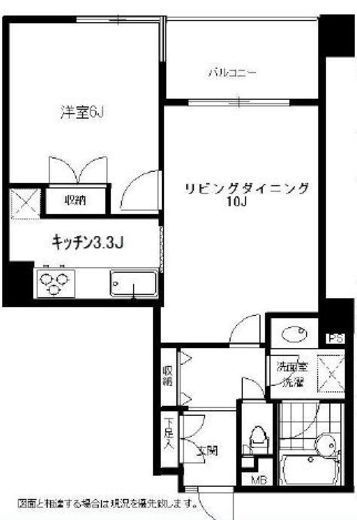 パークノヴァ神宮前 6階 間取り図