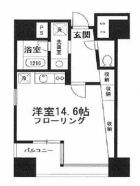 アクアキューブ銀座東 802 間取り図