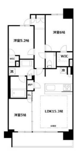 シティタワー品川パークフロント 17階 間取り図