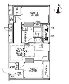 東雲キャナルコートCODAN 12-813 間取り図