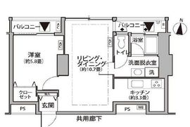 東雲キャナルコートCODAN 11-418 間取り図