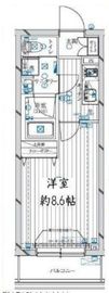 レガリス新宿落合 3階 間取り図