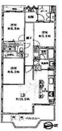 ドゥフォーレ高輪 5階 間取り図