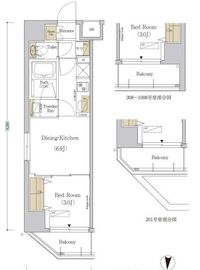 アーバネックス森下4 201 間取り図