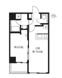 ブルーミング西麻布 201 間取り図