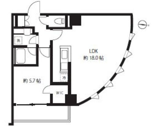 ブルーミング西麻布 402 間取り図
