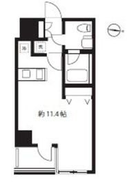 ブルーミング西麻布 203 間取り図