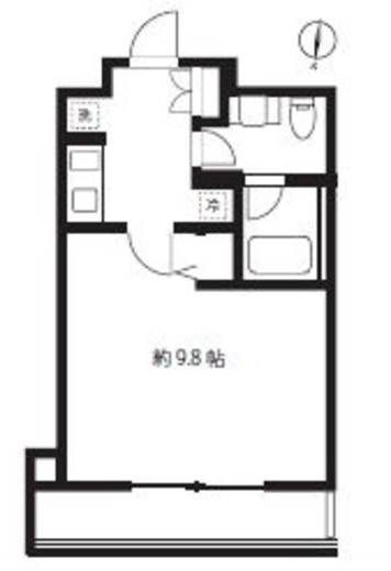ブルーミング西麻布 206 間取り図