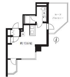 ブルーミング西麻布 603 間取り図