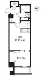 ブルーミング西麻布 208 間取り図