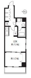 ブルーミング西麻布 209 間取り図