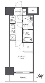 コンフォリア門前仲町ウエスト 711 間取り図