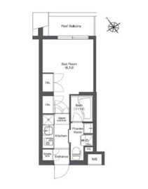 コンフォリア不動前 402 間取り図