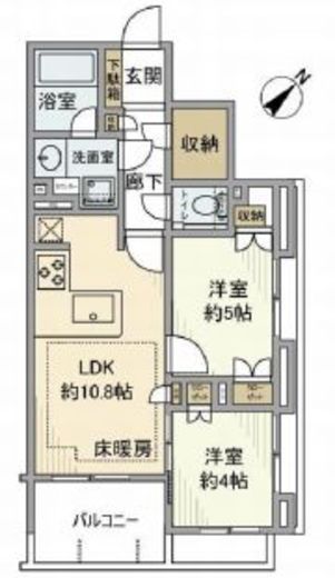 ヴェレーナ祐天寺 3階 間取り図