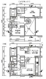 東雲キャナルコートCODAN 14-1110 間取り図