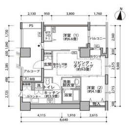 東雲キャナルコートCODAN 19-807 間取り図
